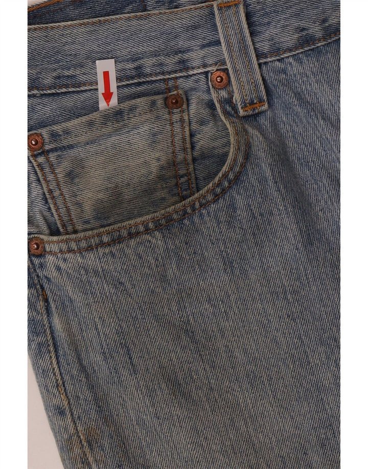 Levi's Mens Straight Jeans W34 L32 Blue Cotton