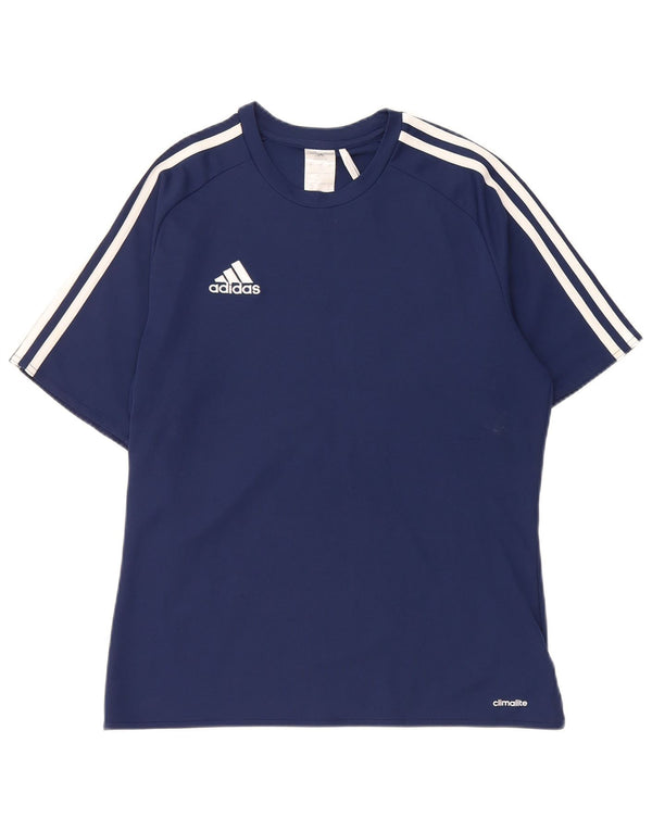 Adidas Mens Climalite T-Shirt Top Small Navy Blue Polyester