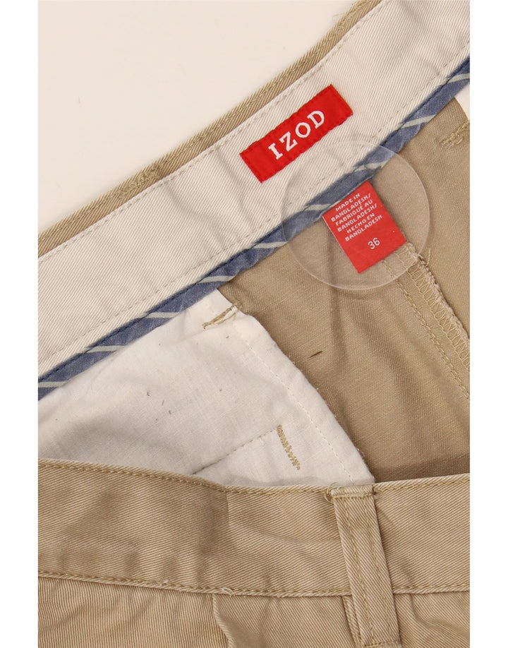 IZOD Mens Pegged Chino Shorts W36 Large Beige Cotton Vintage Izod and Second-Hand Izod from Messina Hembry 