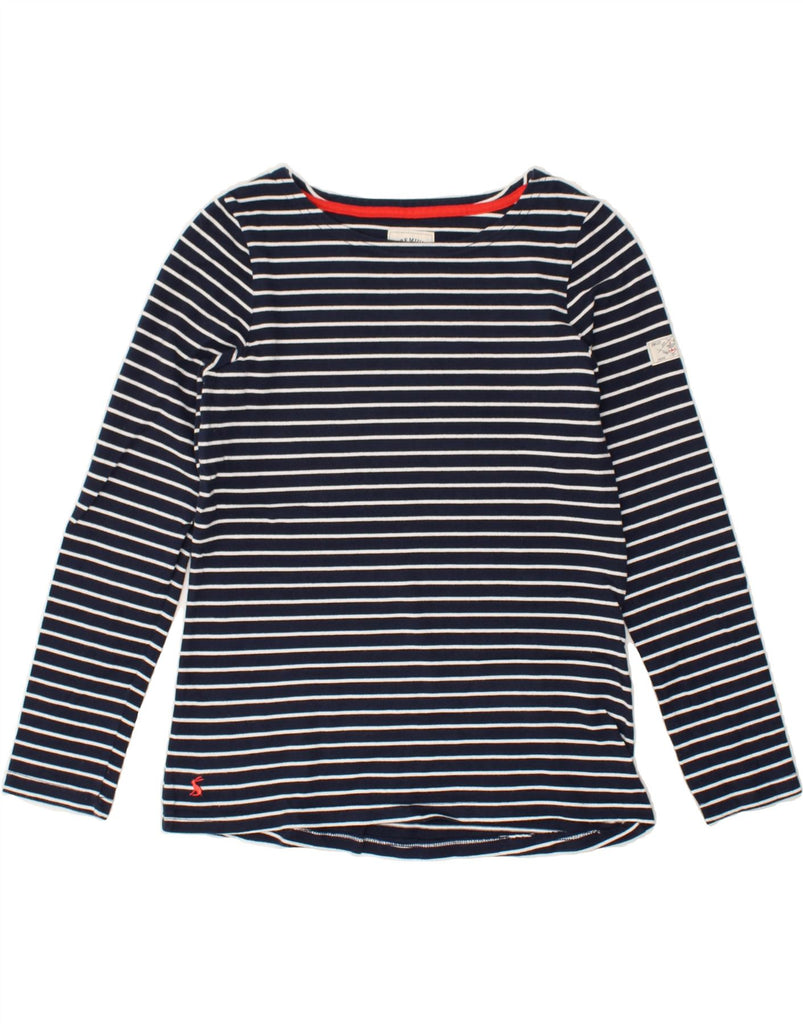 JOULES Womens Top Long Sleeve UK 10 Small Navy Blue Striped | Vintage Joules | Thrift | Second-Hand Joules | Used Clothing | Messina Hembry 