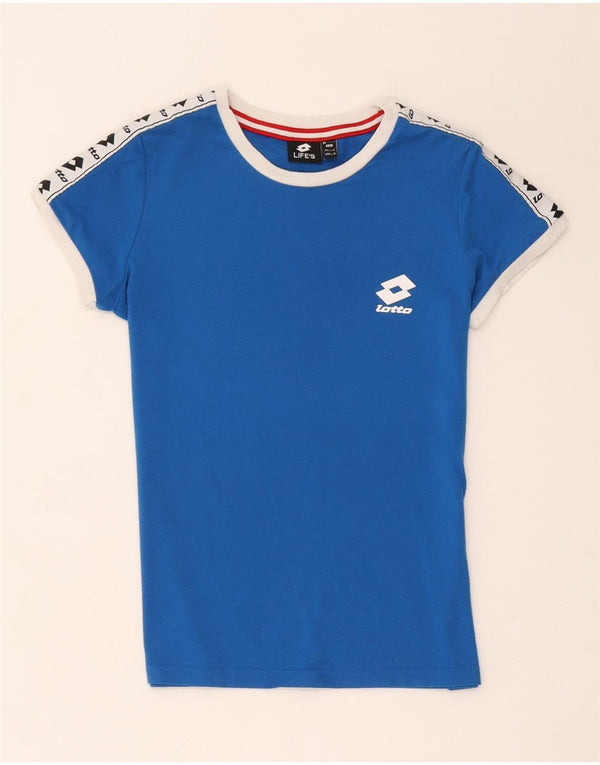 Lotto Womens Life's Graphic T-Shirt Top UK 10 Small Blue Colourblock