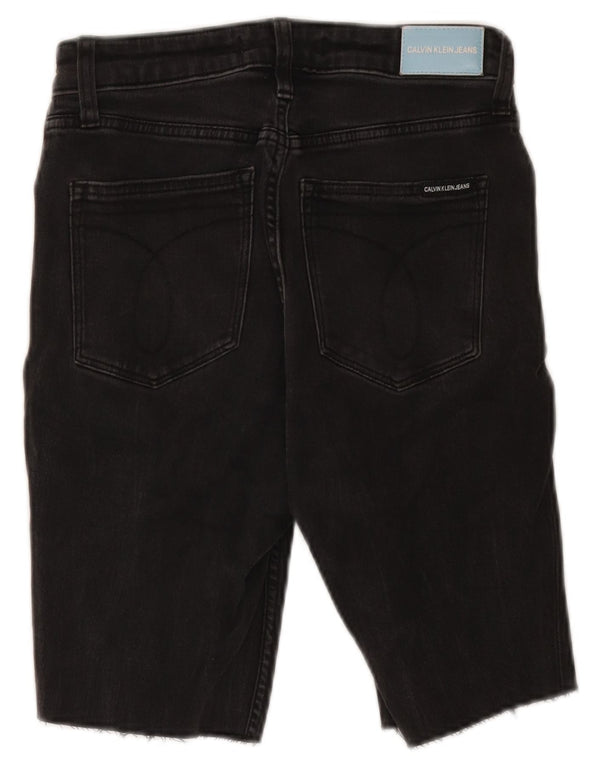Calvin Klein Mens Denim Shorts W27 XS Black Cotton