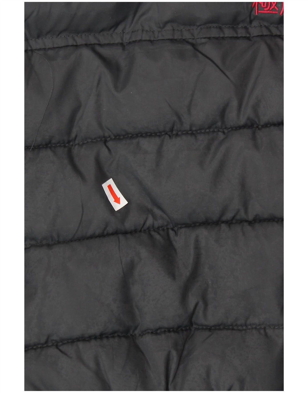 SUPERDRY Womens Hooded Padded Gilet UK 14 Medium Grey Polyester