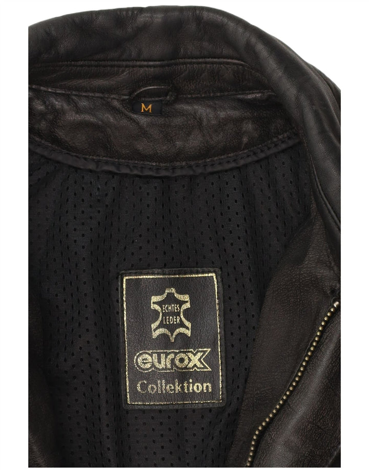 EUROX Mens Harley Davidson Moto Racer Jacket UK 38 Medium Black