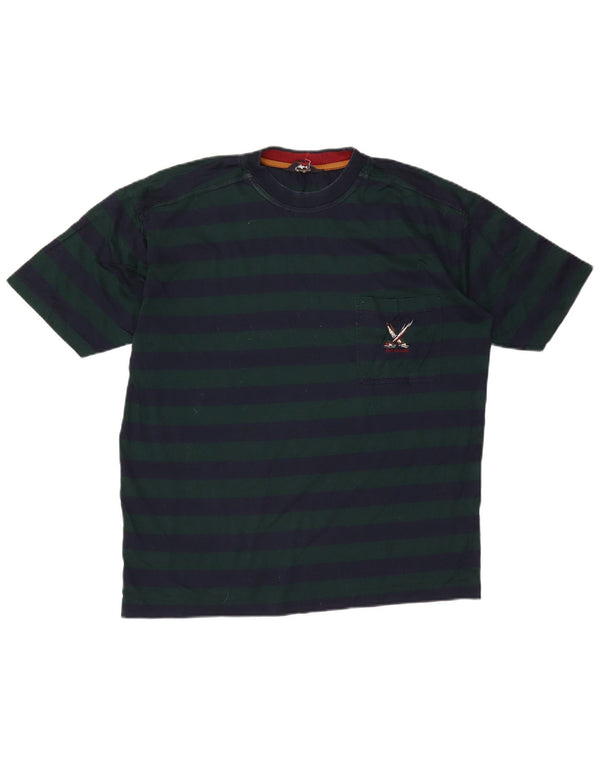 Paul & Shark Mens Yachting T-Shirt Top XL Navy Blue Striped Cotton