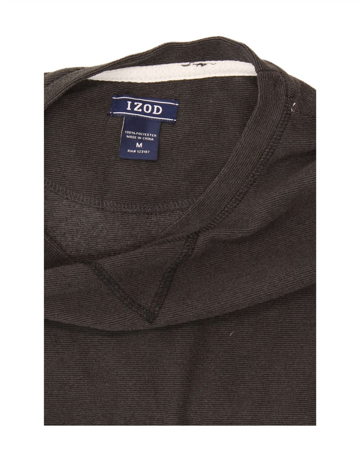IZOD Mens Top Long Sleeve Medium Grey Polyester Vintage Izod and Second-Hand Izod from Messina Hembry 