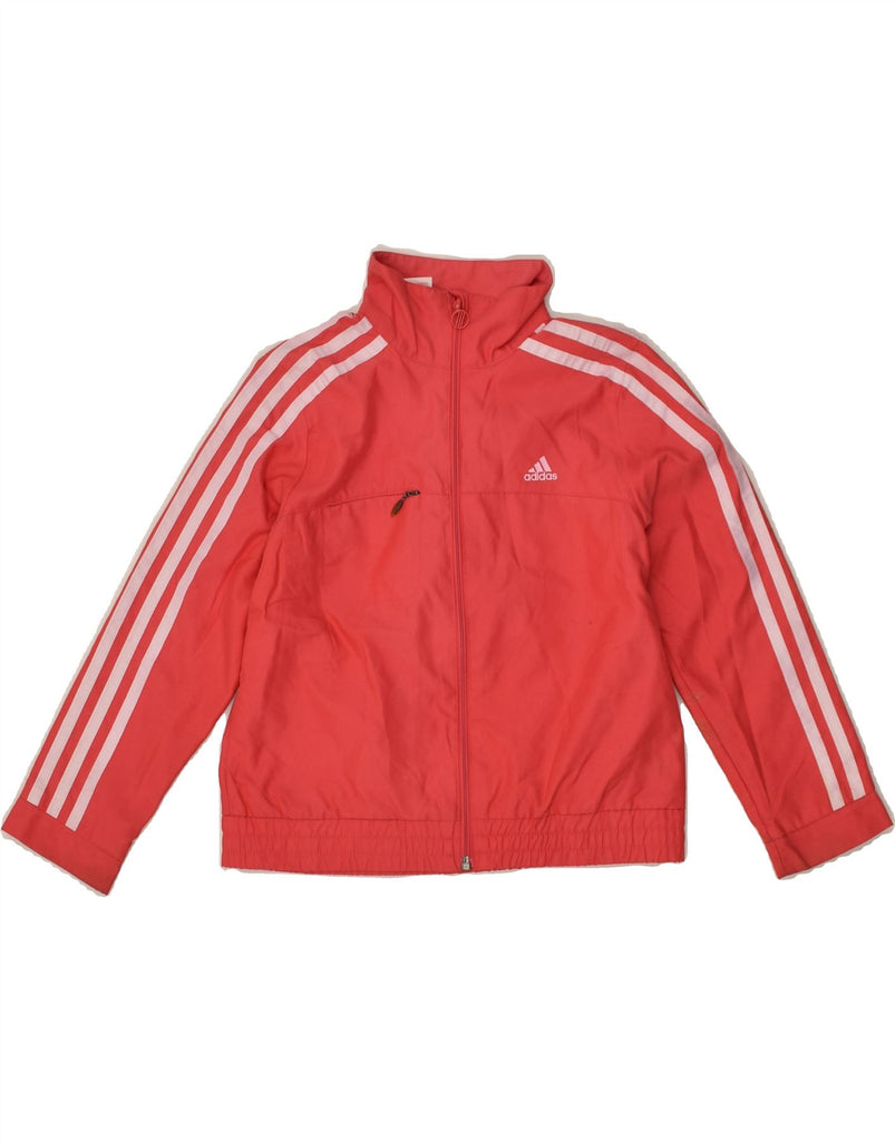 ADIDAS Girls Tracksuit Top Jacket 5-6 Years Pink Polyester | Vintage Adidas | Thrift | Second-Hand Adidas | Used Clothing | Messina Hembry 