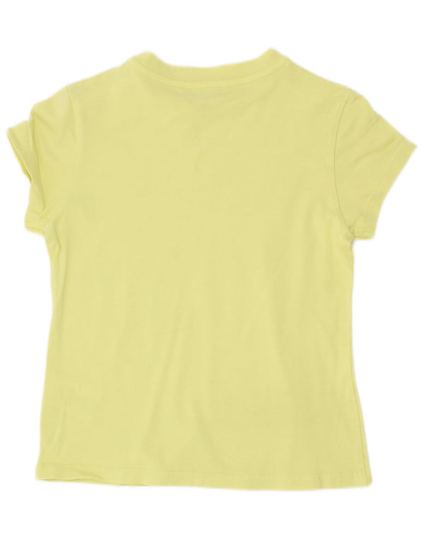 Dkny Boys Graphic T-Shirt Top 7-8 Years Yellow Cotton
