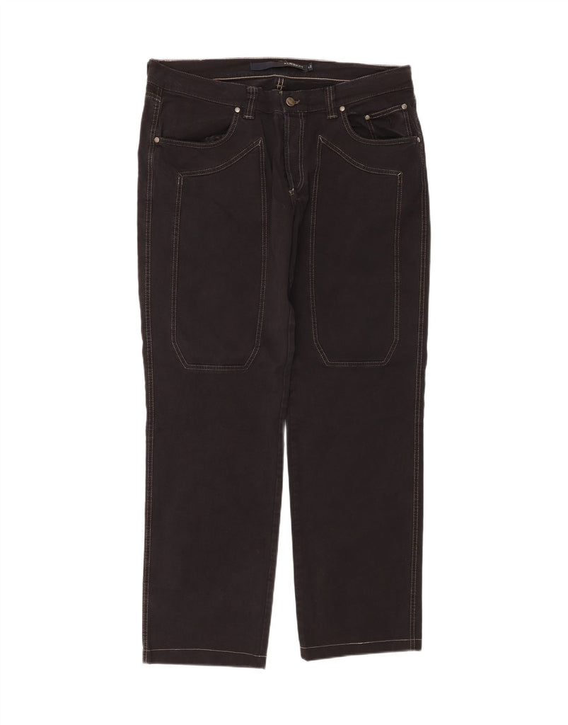 JECKERSON Mens Straight Casual Trousers  W42 L32 Black Cotton Vintage Jeckerson and Second-Hand Jeckerson from Messina Hembry 