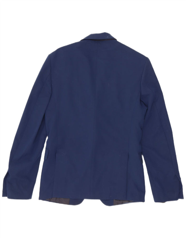 Zara Mens 2 Button Blazer Jacket EU 44 XS Navy Blue