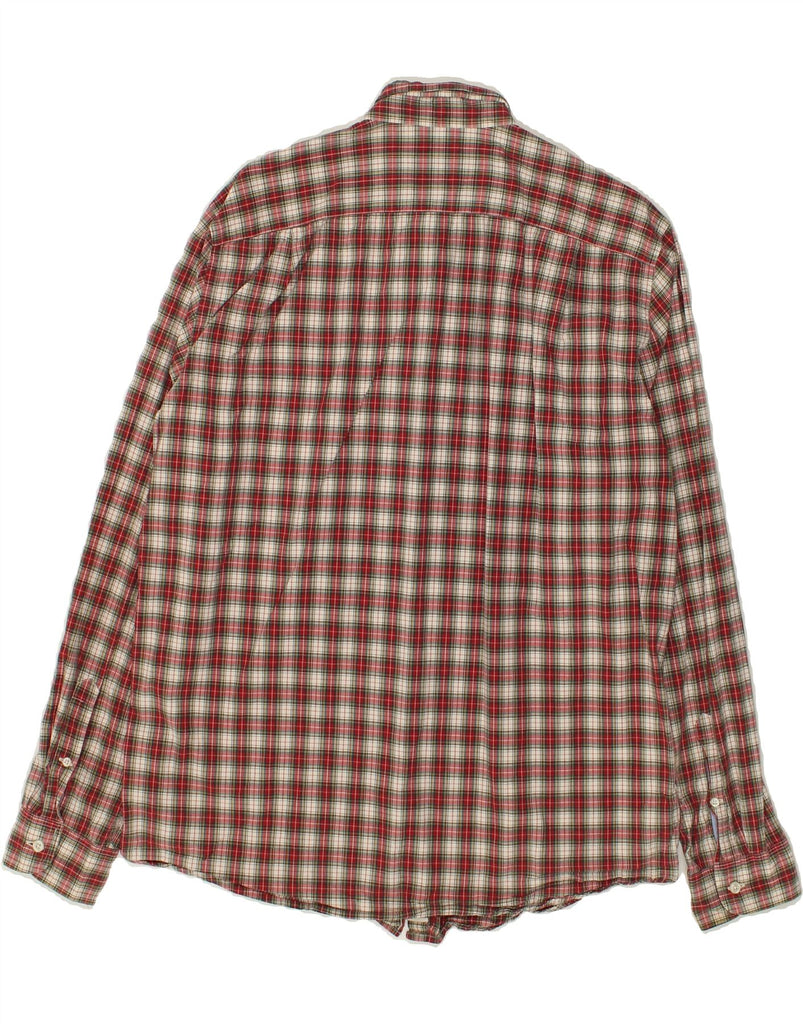 J. CREW Mens Shirt Large Red Plaid | Vintage J. Crew | Thrift | Second-Hand J. Crew | Used Clothing | Messina Hembry 