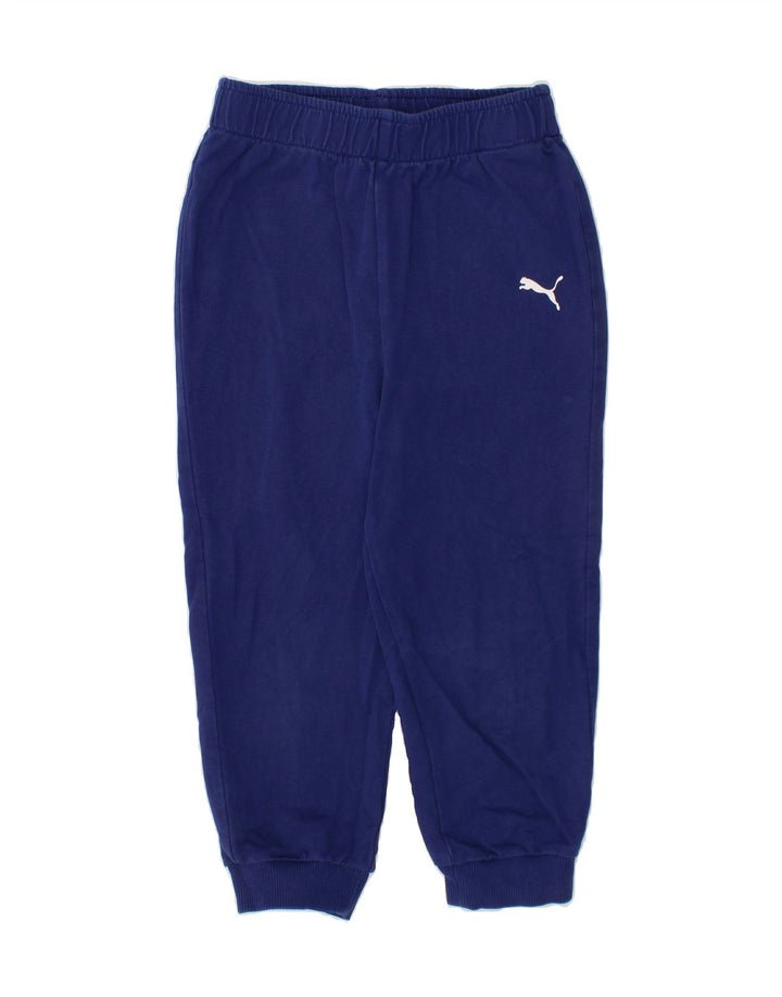 PUMA Boys Tracksuit Trousers Joggers 3-4 Years Blue Cotton Vintage Puma and Second-Hand Puma from Messina Hembry 