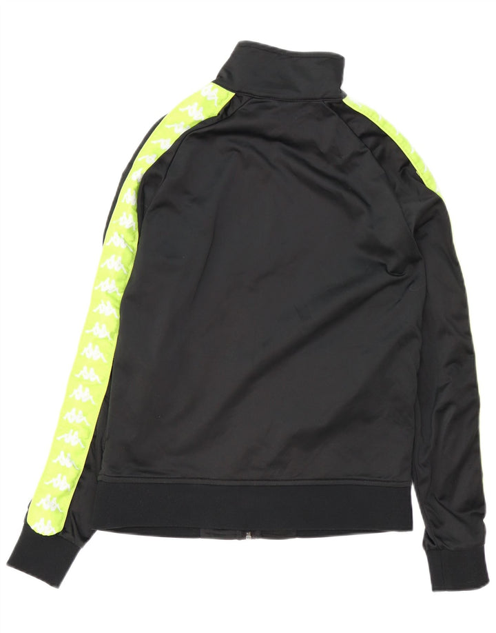KAPPA Boys Graphic Full Tracksuit 15-16 Years  Black Colourblock Polyester