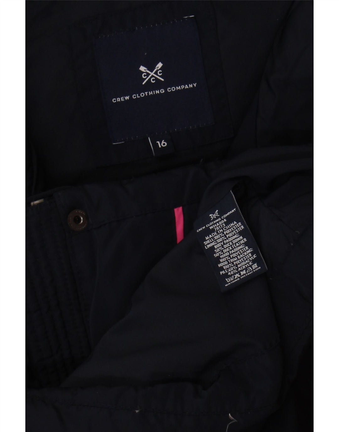 Crew Clothing Womens Regular Waistcoat UK 16 Large Navy Blue Polyester