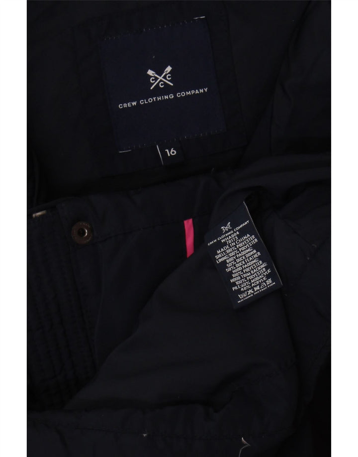 Crew Clothing Womens Regular Waistcoat UK 16 Large Navy Blue Polyester