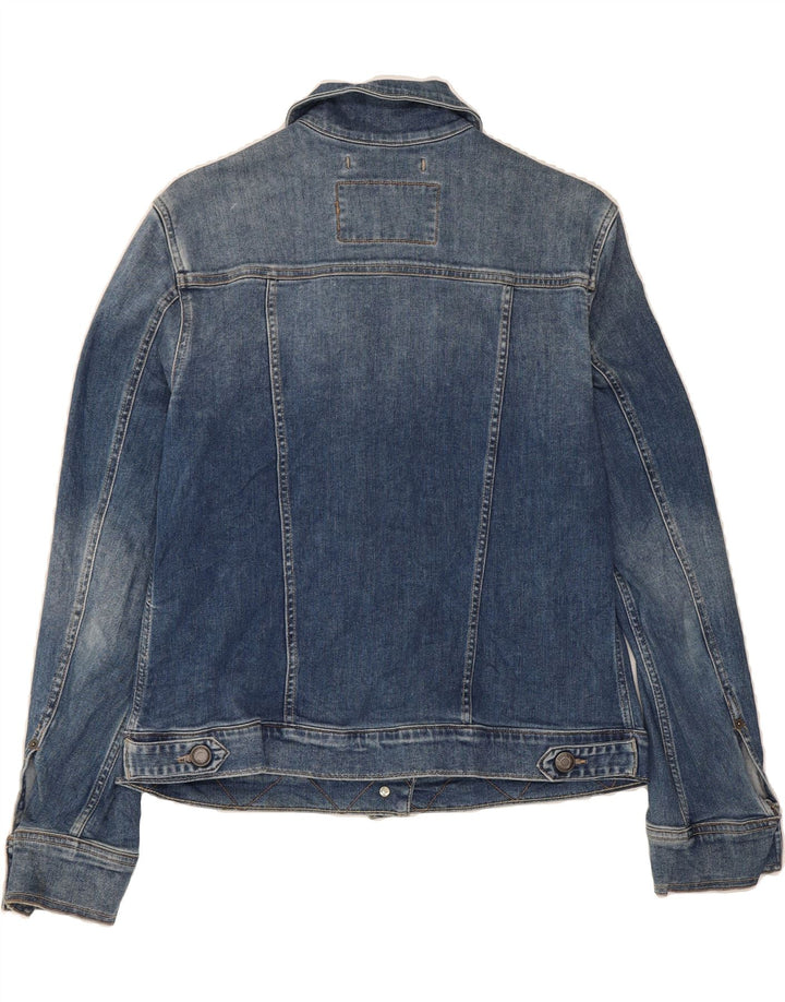 EDDIE BAUER Womens Denim Jacket UK 14 Medium Blue Cotton Vintage Eddie Bauer and Second-Hand Eddie Bauer from Messina Hembry 