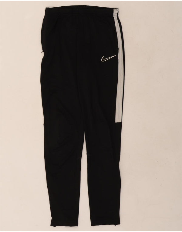 Nike Boys Dri Fit Tracksuit Trousers 13-14 Years XL Black Colourblock
