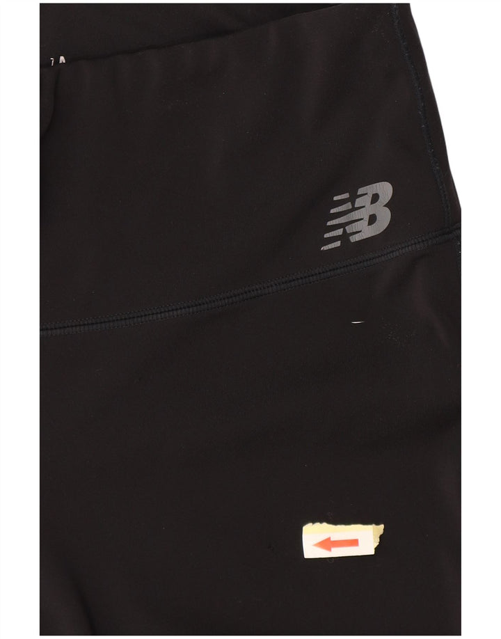 New Balance Womens Leggings UK 14 Medium  Black Polyester
