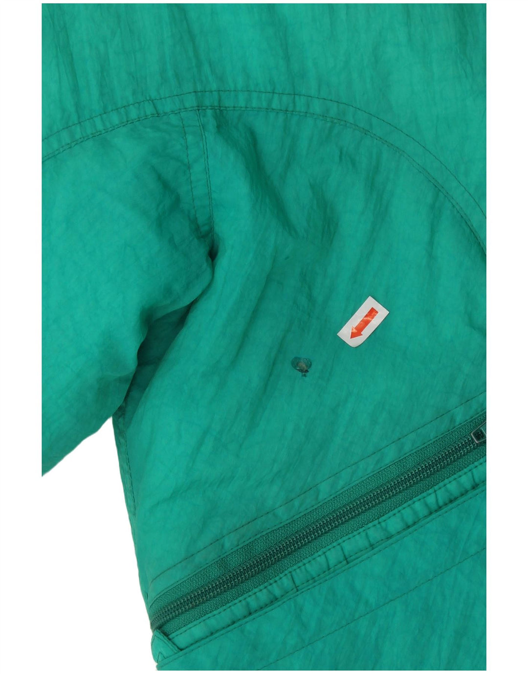 Belfe Girls Oversized Graphic Ski Jacket 10-11 Years Green Polyamide 80s