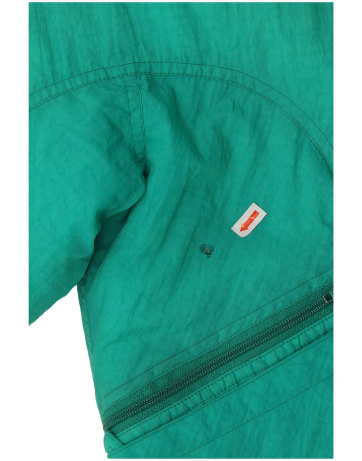 Belfe Girls Oversized Graphic Ski Jacket 10-11 Years Green Polyamide 80s