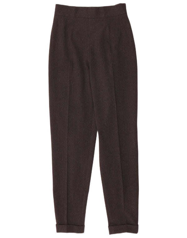 Sportmax Womens High Waist Tapered Suit Trousers UK 12 Medium W26 L30 Grey