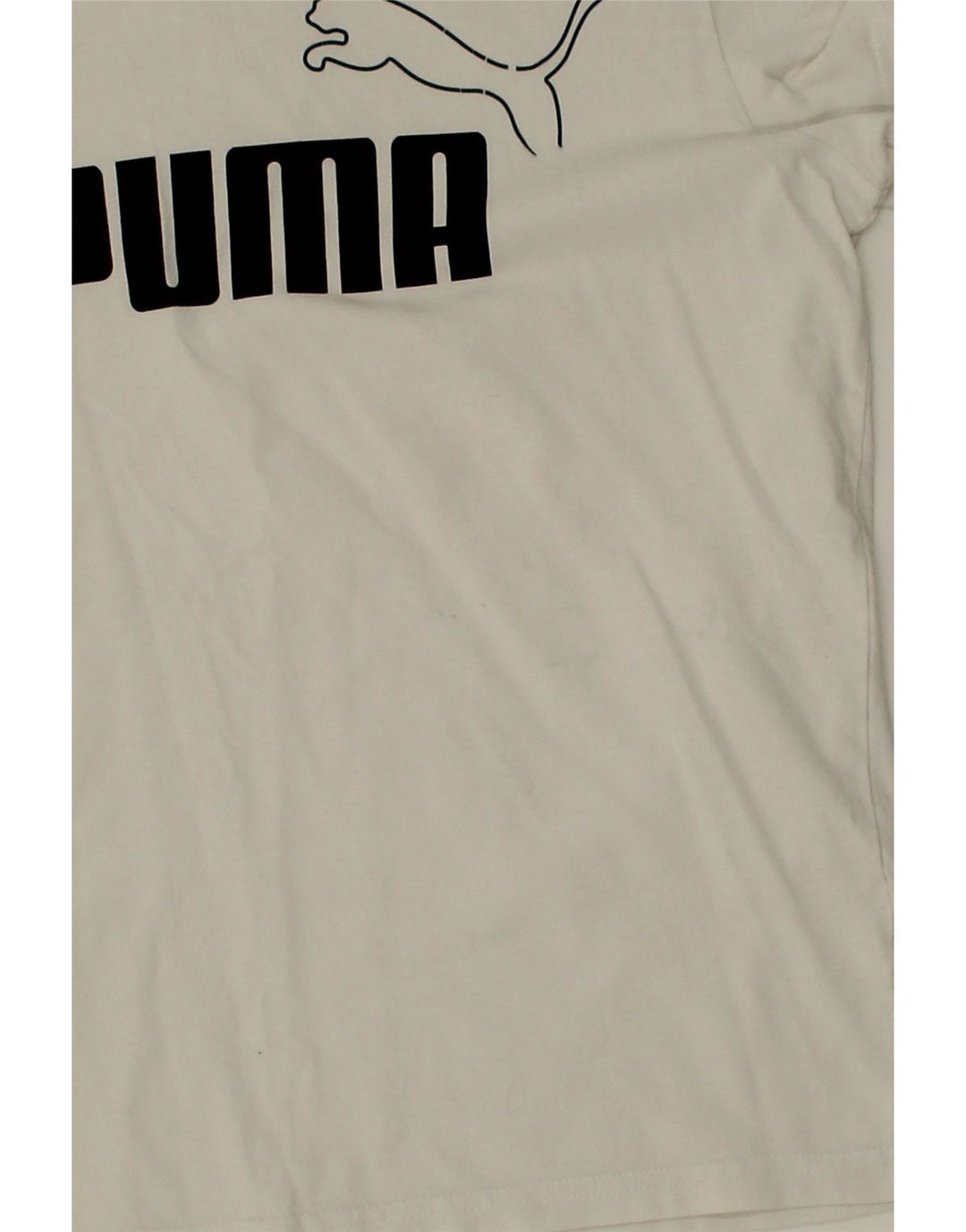 PUMA Boys Graphic T-Shirt Top 13-14 Years XL White Vintage Puma and Second-Hand Puma from Messina Hembry 