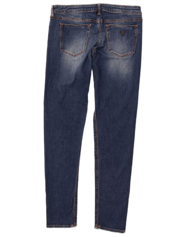 GUESS Womens Skinny Jeans W29 L29 Blue Cotton