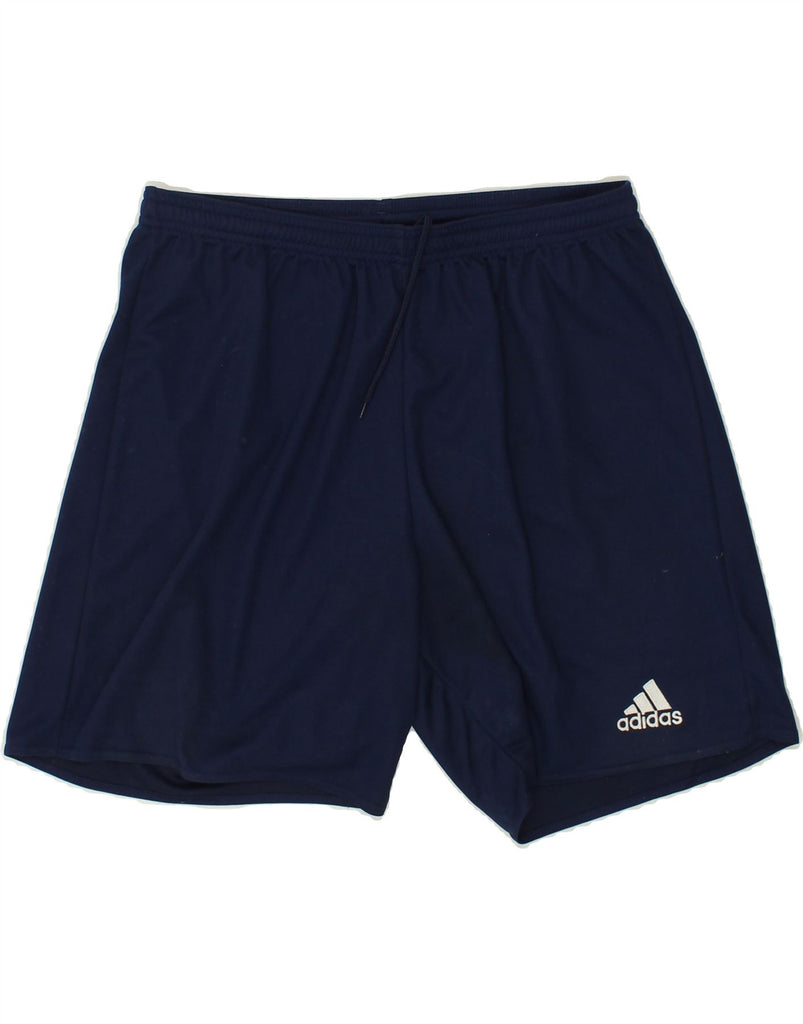 ADIDAS Mens Climalite Sport Shorts Large Navy Blue Polyester Vintage Adidas and Second-Hand Adidas from Messina Hembry 