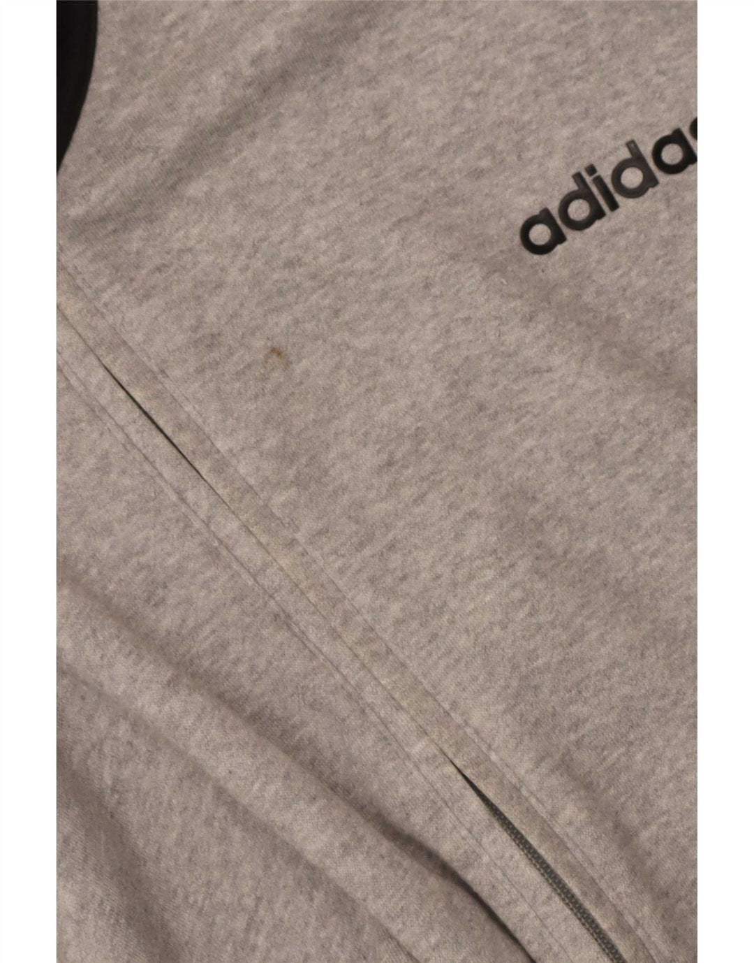 Adidas Mens Tracksuit Top Jacket 2XL Grey Colourblock Cotton