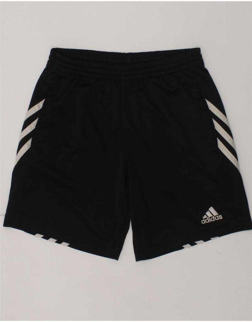 ADIDAS Boys Climalite Sport Shorts 9-10 Years Black Polyester | Vintage Adidas | Thrift | Second-Hand Adidas | Used Clothing | Messina Hembry 