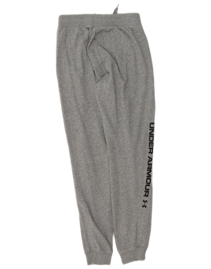 UNDER ARMOUR Mens Graphic Tracksuit Trousers Joggers XS Grey