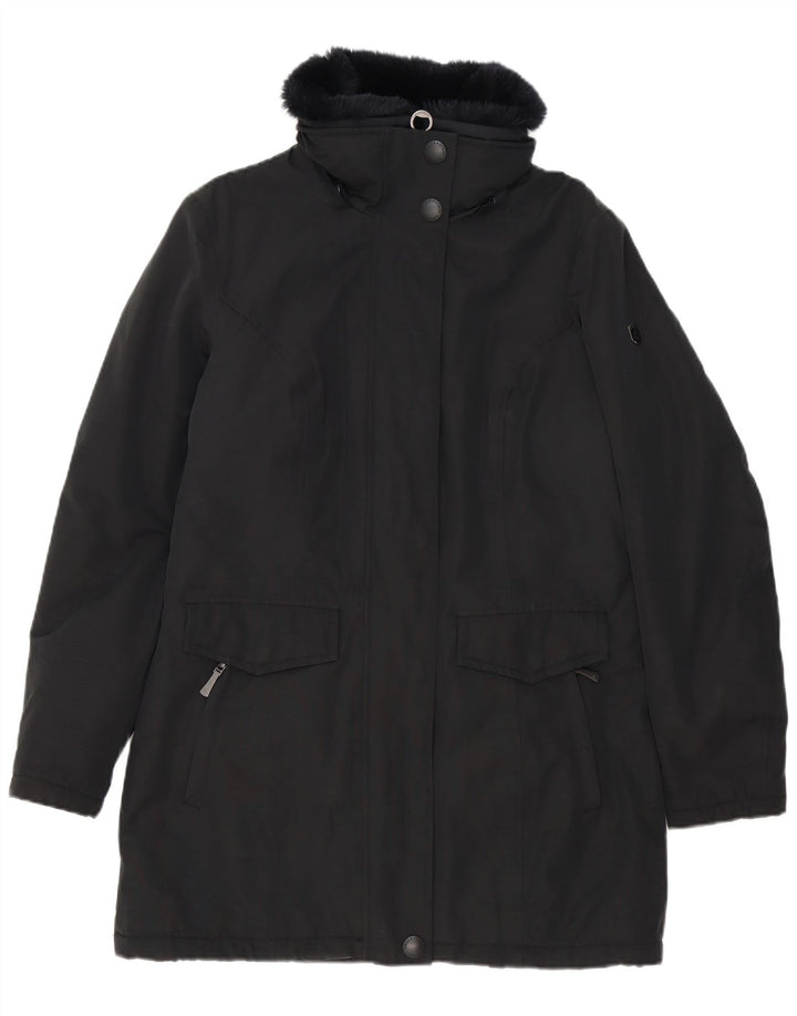 Wellensteyn Womens Padded Coat UK 14 Medium Black Cotton