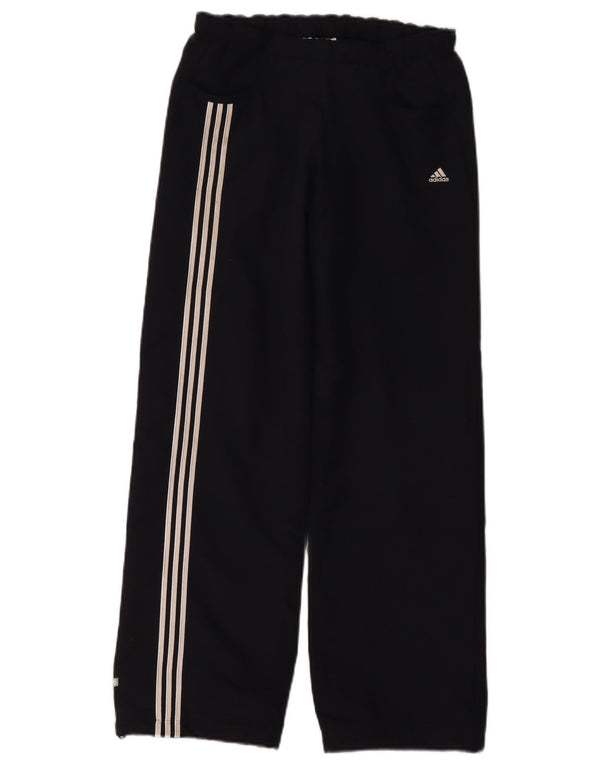 ADIDAS Boys Tracksuit Trousers 11-12 Years  Black Polyester