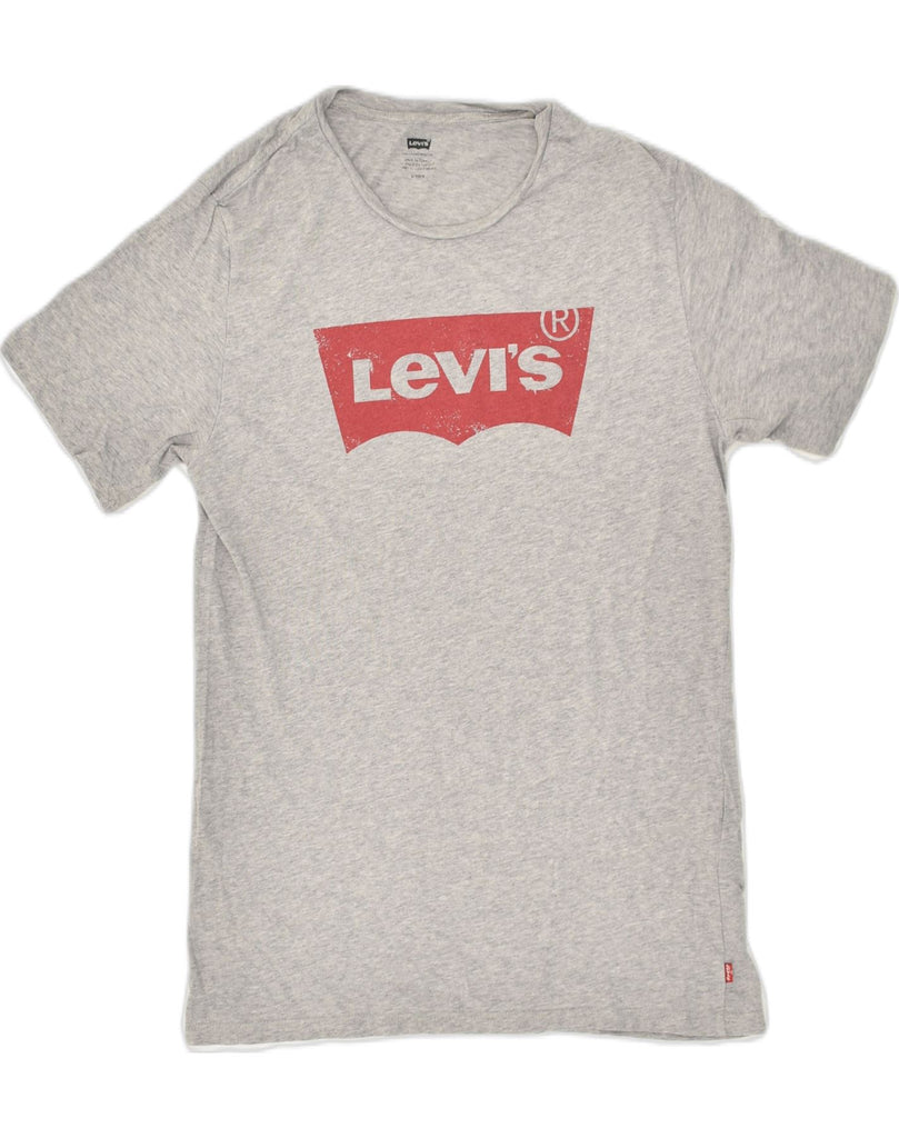 LEVI'S Mens Graphic T-Shirt Top Small Grey Cotton | Vintage Levi's | Thrift | Second-Hand Levi's | Used Clothing | Messina Hembry 