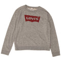 Levi's Womens Graphic Sweatshirt Jumper UK 14 Medium Grey Flecked