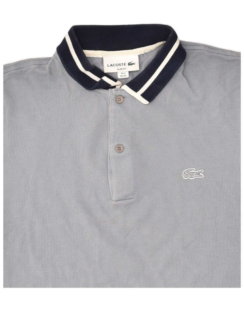 LACOSTE Mens Polo Shirt Size 2 XS Grey Cotton | Vintage Lacoste | Thrift | Second-Hand Lacoste | Used Clothing | Messina Hembry 