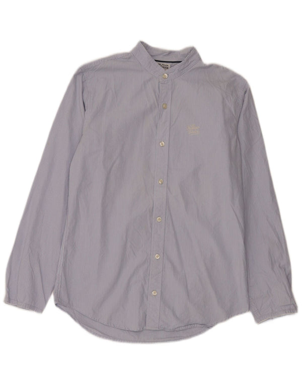 Tommy Hilfiger Mens Shirt Small Blue Pinstripe