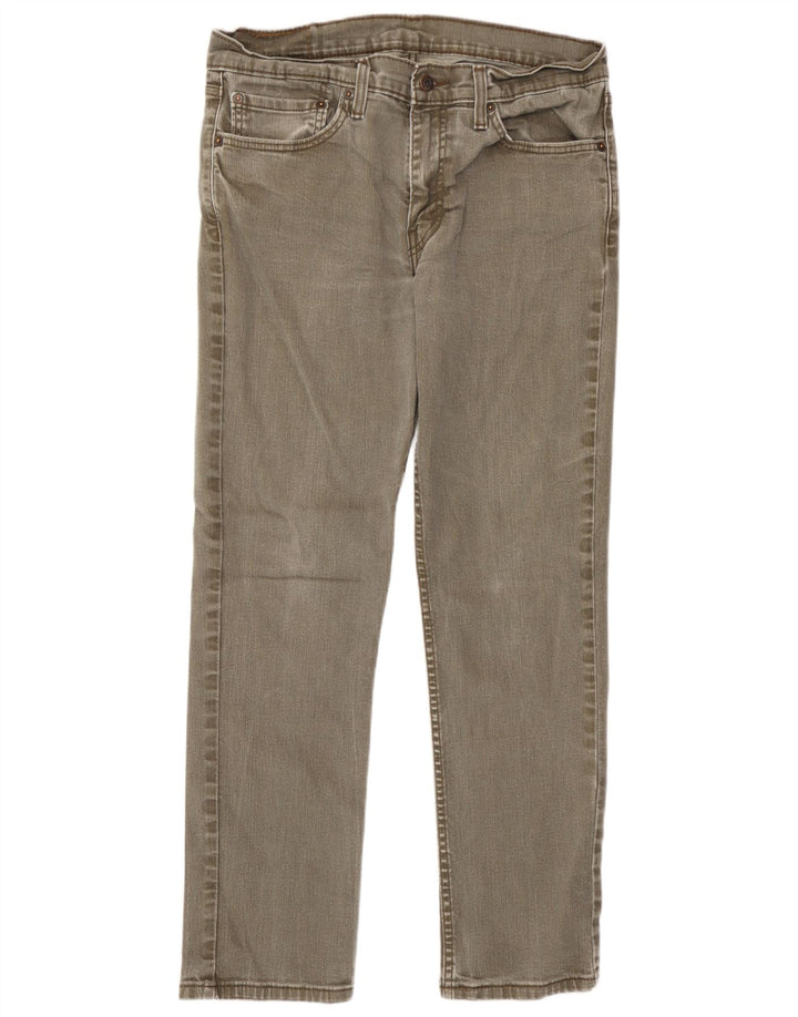 Levi's Mens 511 Slim Jeans W34 L30 Brown Cotton