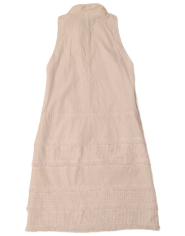 Banana Republic Womens Sleeveless Polo Dress UK 18 XL White