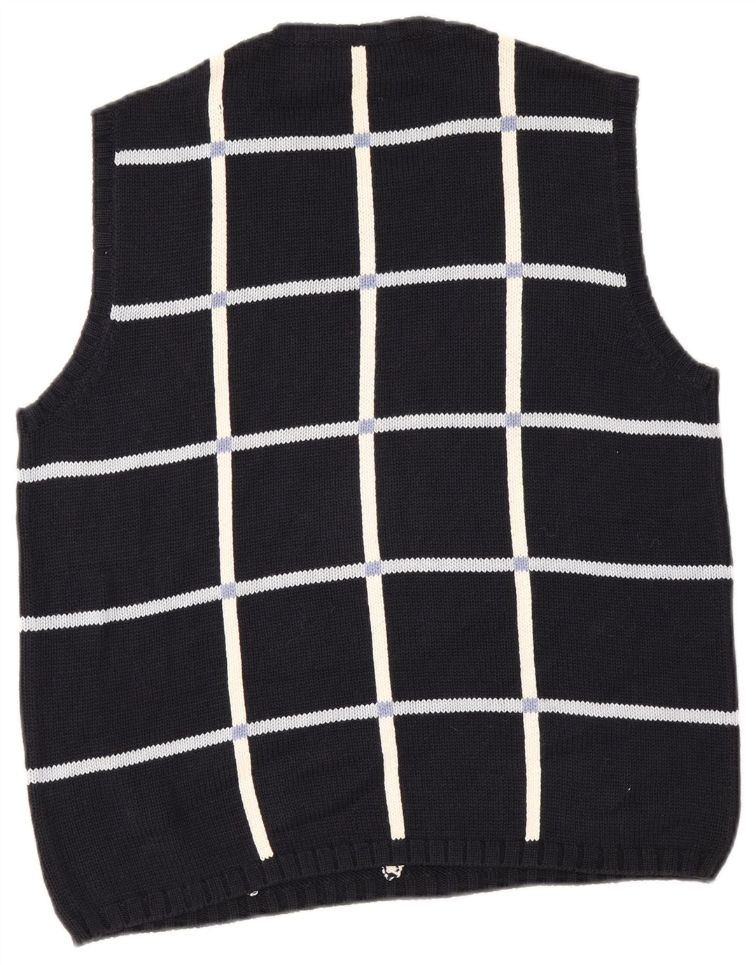 Massino Rebecchi Mens Alpha Vest Tank Top IT 50 Medium Navy Blue Geometric