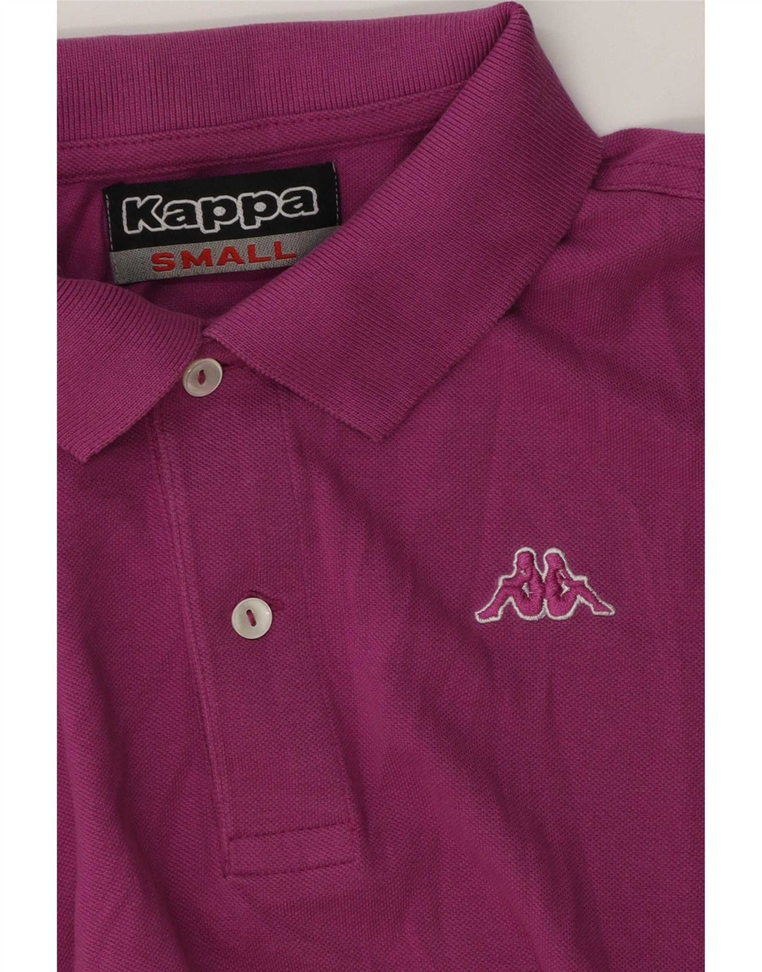 Kappa Mens Polo Shirt Small Purple Cotton