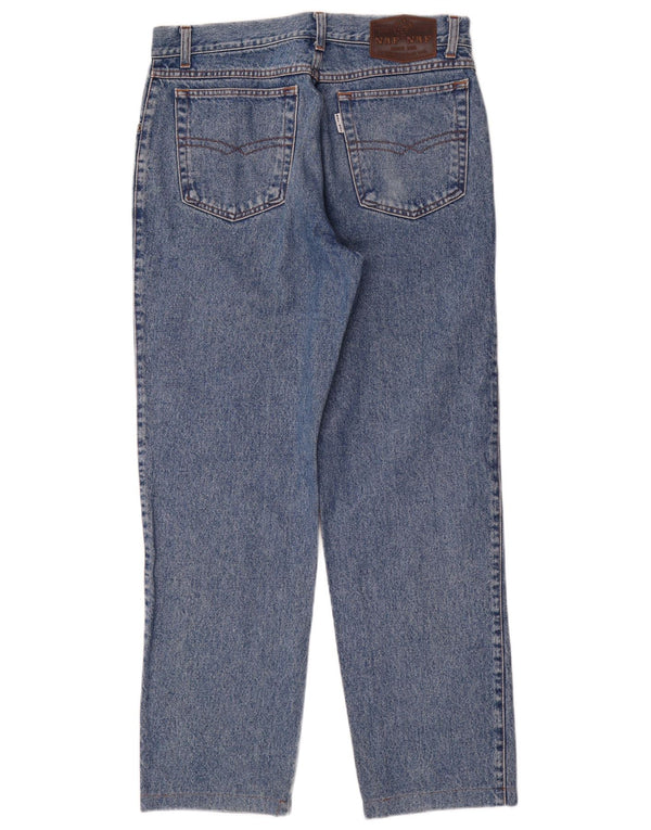 Naf Mens Straight Jeans W34 L30 Blue Cotton