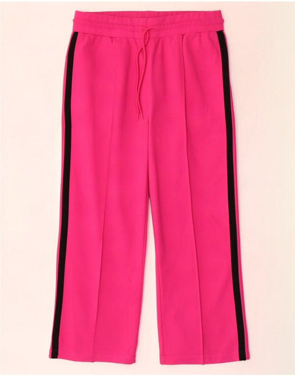 Marks & Spencer Womens Tracksuit Trousers UK 18 XL Pink Viscose