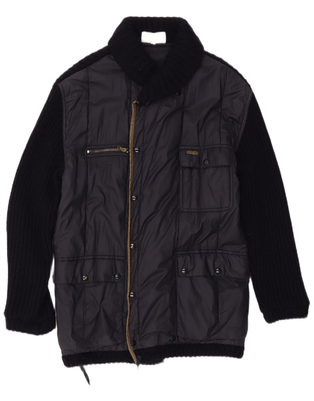 Iceberg Mens Utility Jacket UK 38 Medium Navy Blue Wool