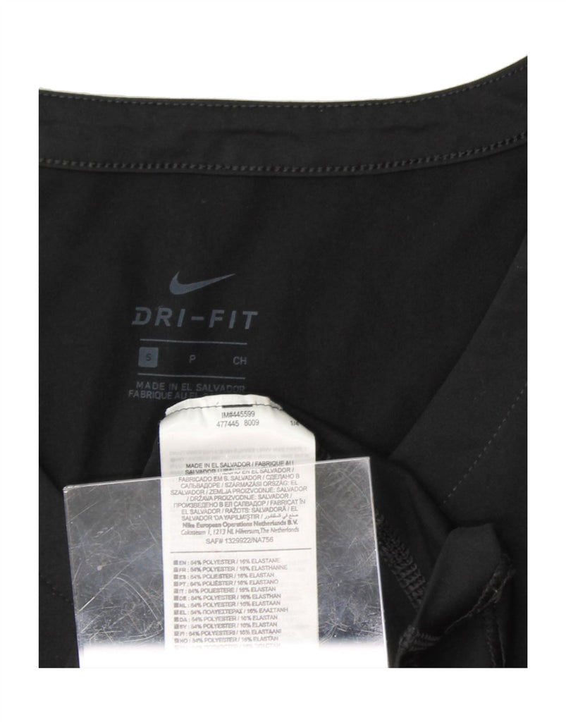 NIKE Womens Dri Fit T-Shirt Top UK 10 Small Black Polyester Vintage Nike and Second-Hand Nike from Messina Hembry 