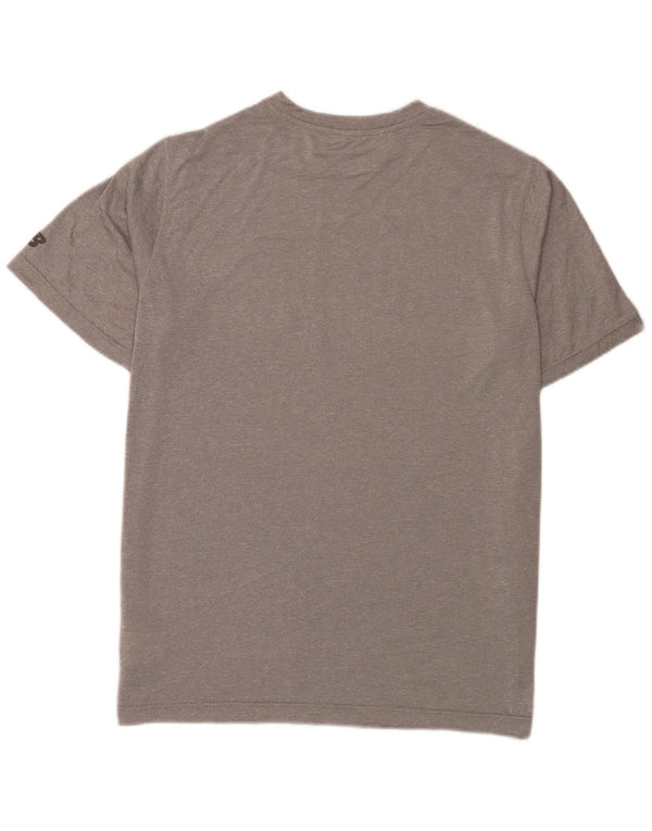 New Balance Mens Graphic T-Shirt Top XL Grey Polyester