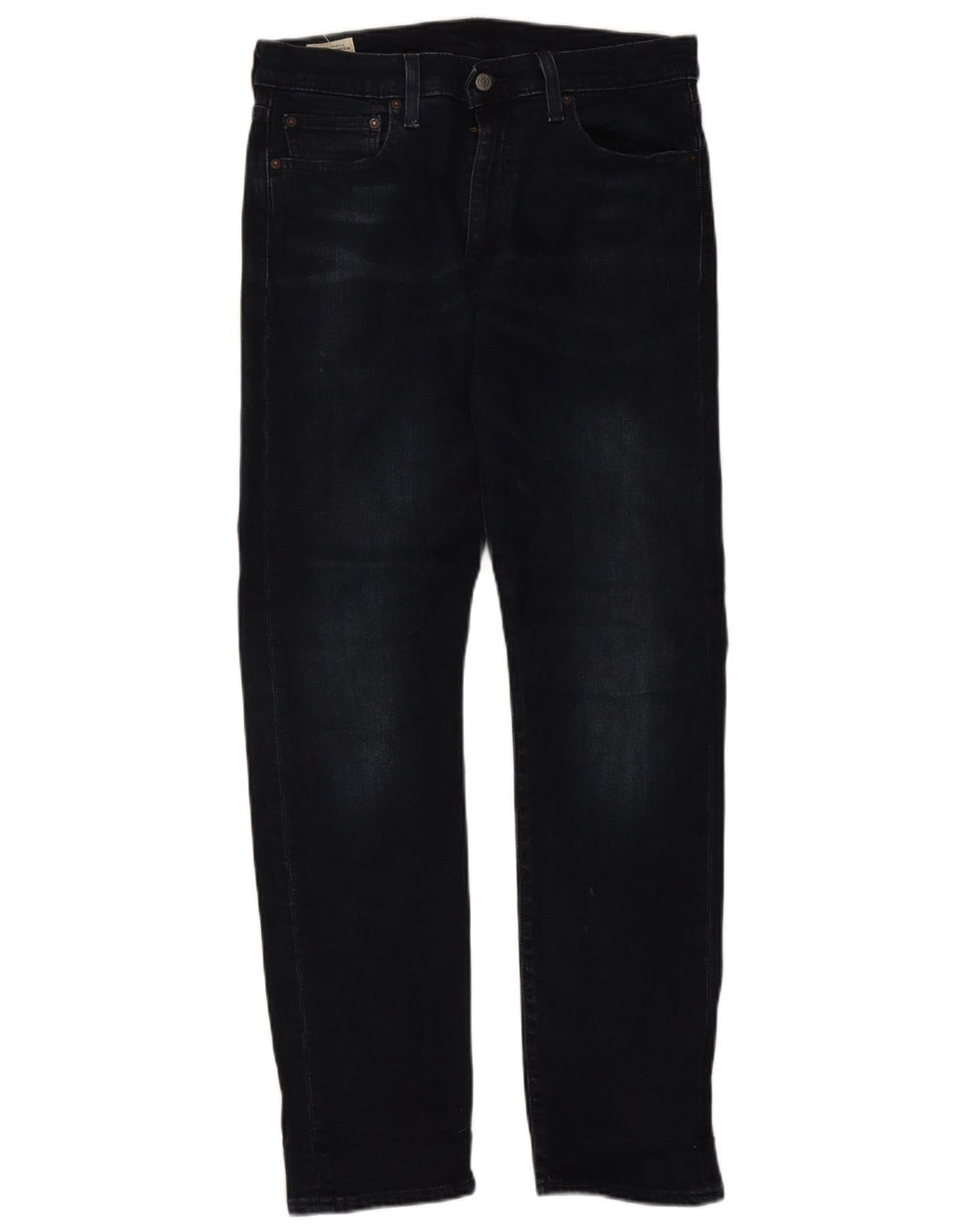 Levi's Mens 502 Tapered Jeans W33 L34 Navy Blue Cotton