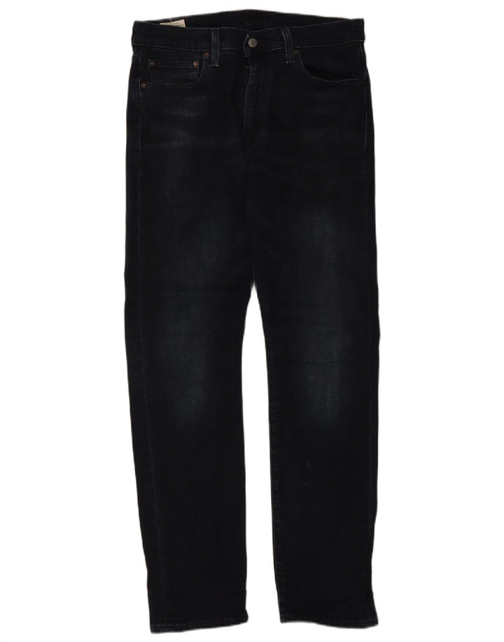 Levi's Mens 502 Tapered Jeans W33 L34 Navy Blue Cotton