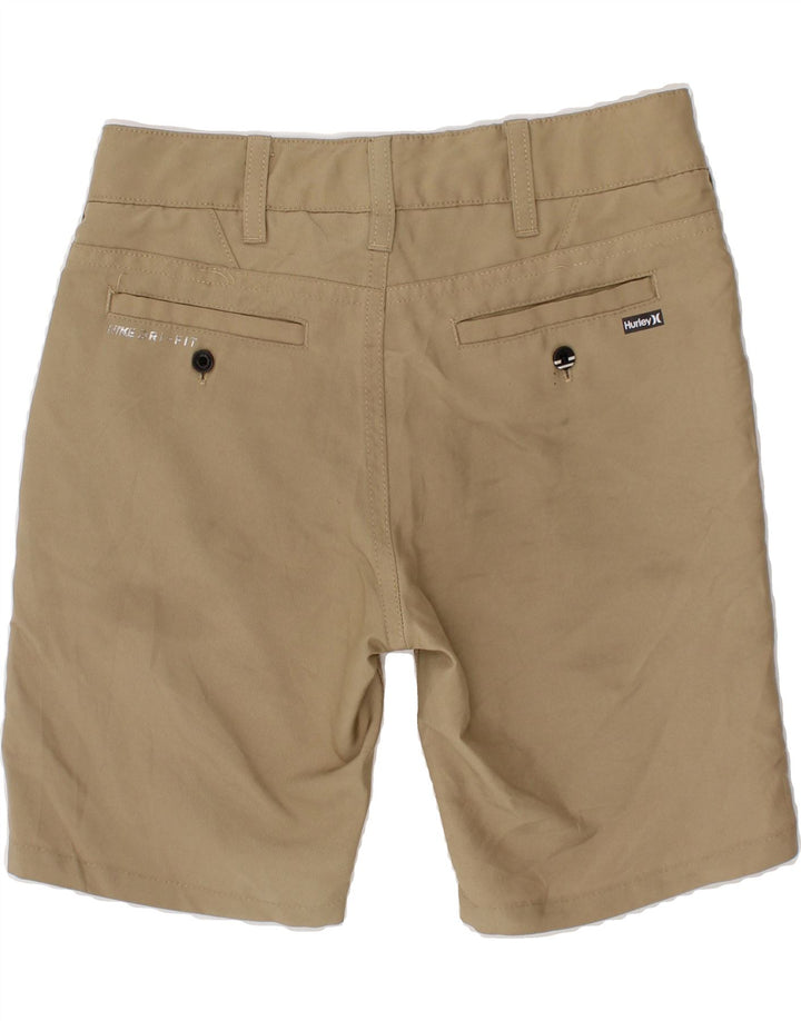 HURLEY Boys Chino Shorts 6-7 Years W22 Beige Polyester Vintage Hurley and Second-Hand Hurley from Messina Hembry 