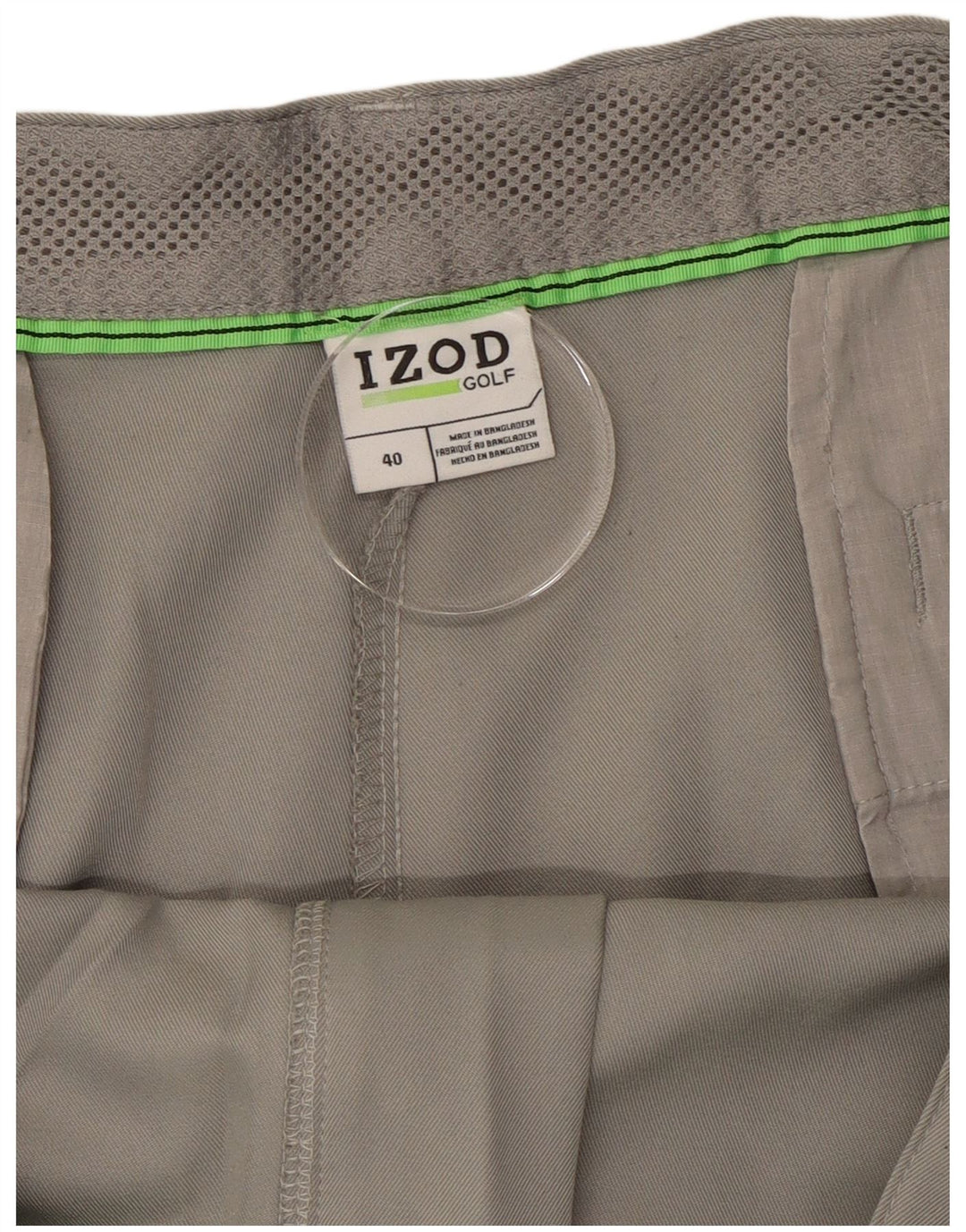 Izod Mens Cargo Shorts W40 XL Grey Polyester